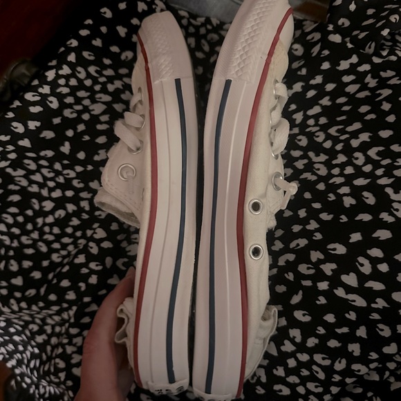 CONVERSE All Stars White Shoreline Low Top Slip-on Sneakers - Size 7 - Picture 3 of 7